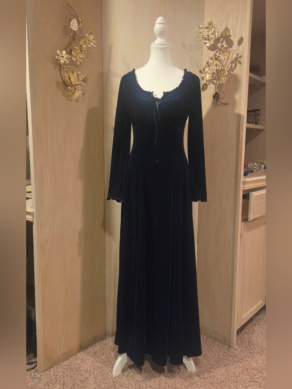 Karen Alexander Boston Proper Midnight Velvet Maxi Dress